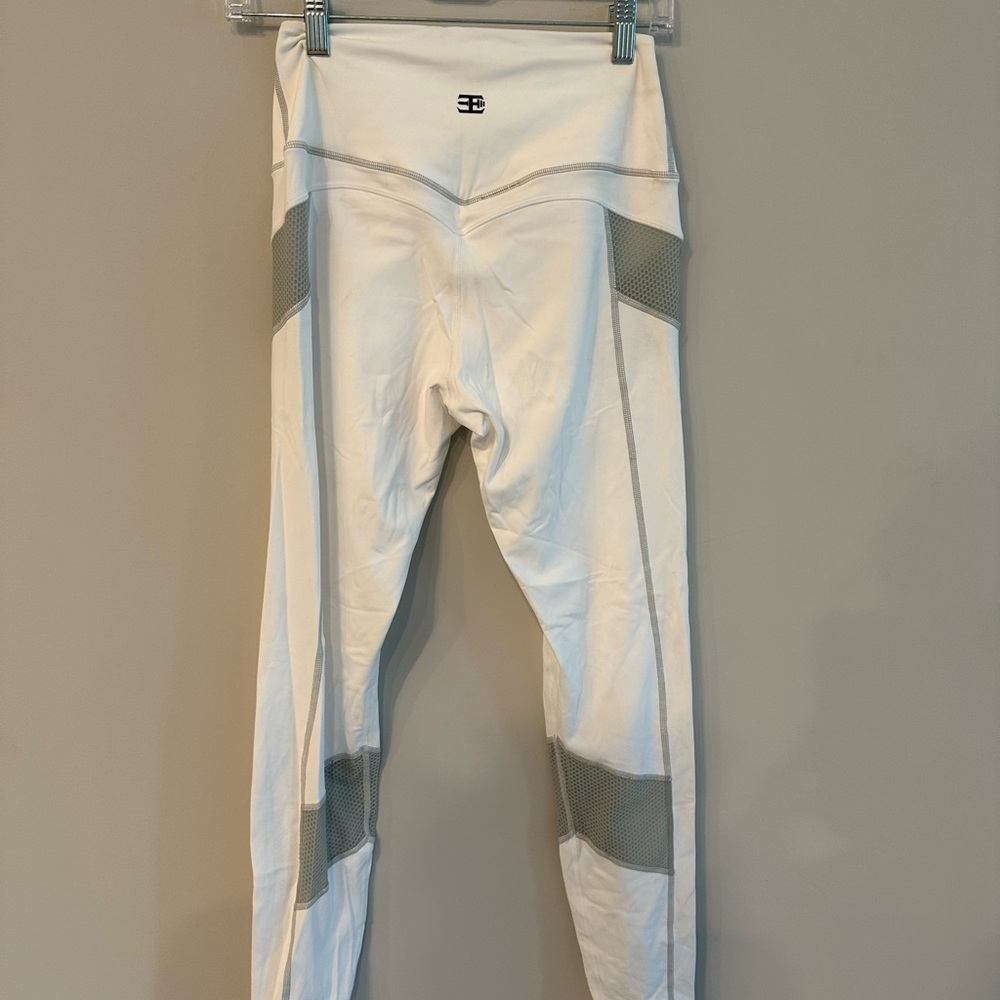 Women's White and Gray Leggings